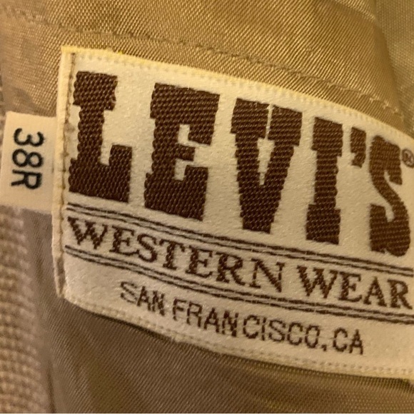 Vintage LEVI’S tweed look western sports  blazer jacket coat - Picture 11 of 13